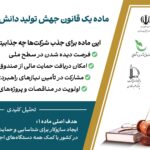 تحلیل ماده ۱ قانون رشد تولید دانش‌بنیان