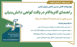 راهنمای گام‌به‌گام دریافت گواهی دانش‌بنیان